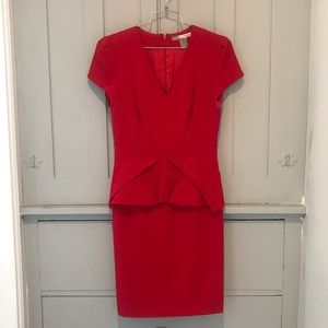 Love21 Women’s Red Dress with Peplum